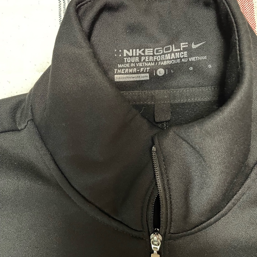 Nike Golf Tour Performance Therma-Fit Pullover 🖤 … size Large, NWOT/EUC - Picture 2 of 12